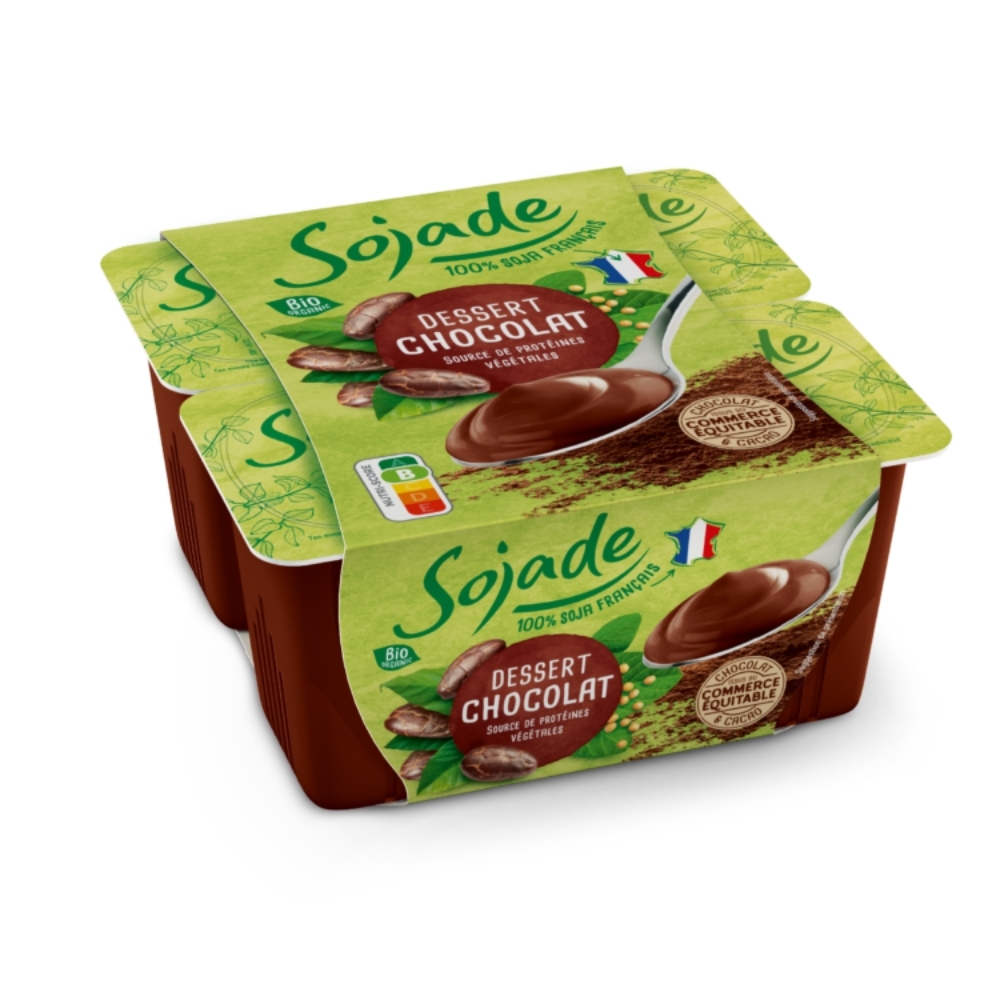 BIO - SOJADE SOBREMESA DE CHOCOLATE, 4X100g