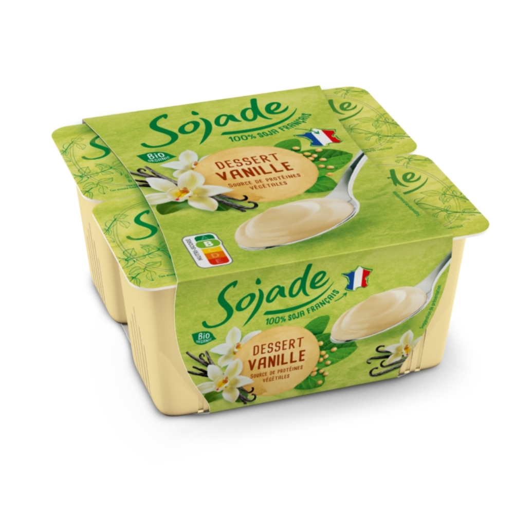 BIO - SOJADE SOBREMESA DE BAUNILHA, 4X100g