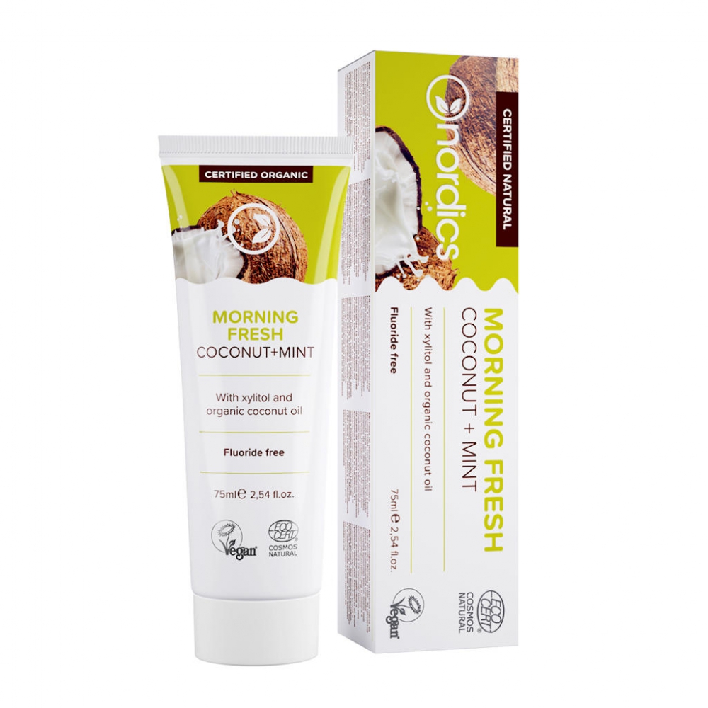 NORDICS - BIO - Pasta de dentes anti-carie coco e menta, 75ml