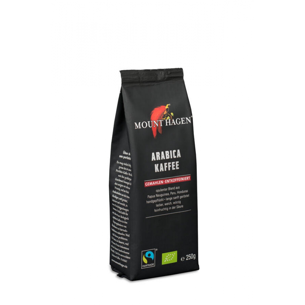 BIO - Café torrado moído, descafeinado, Arábica, 250g