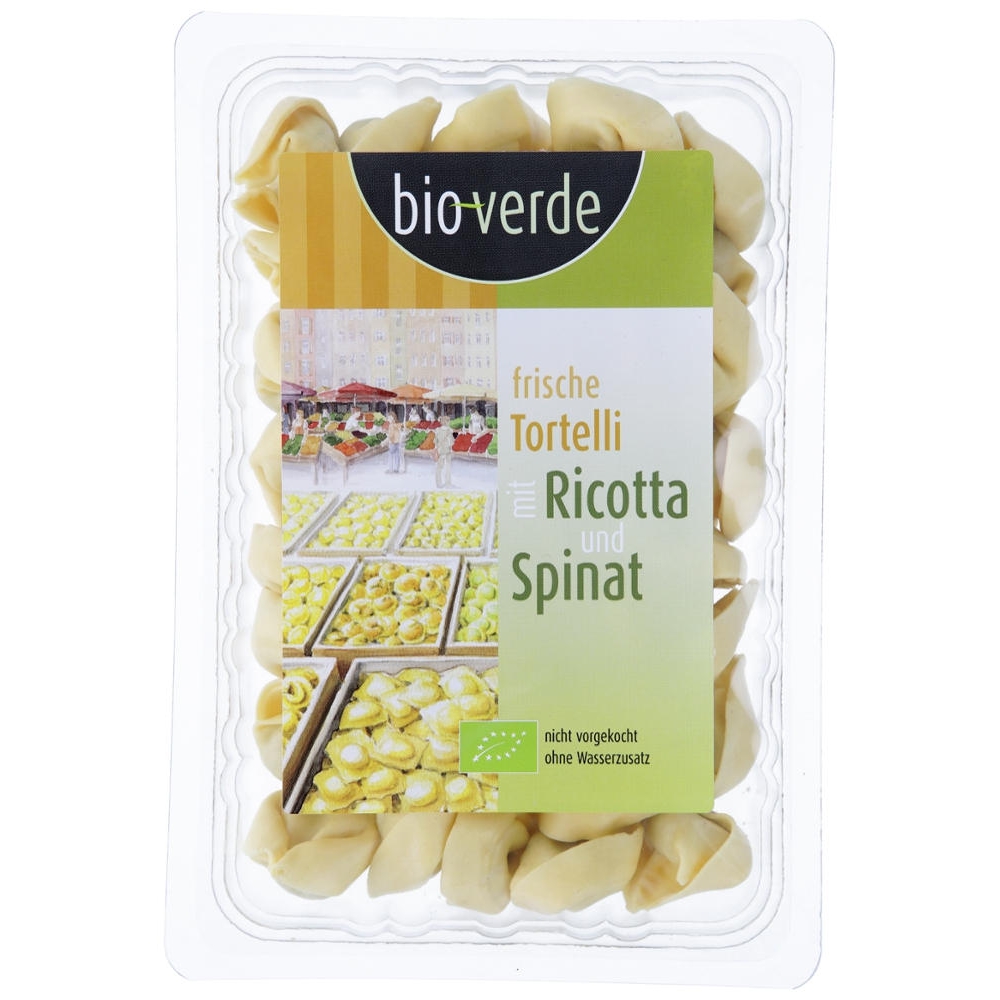 BIO - Tortellini fresco com Ricotta e Espinafres, 250g