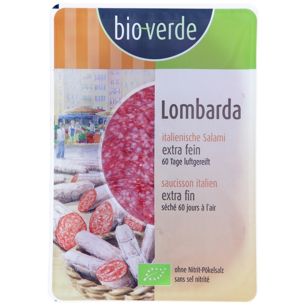 BIO - Salame Lombarda fatiado, 80g