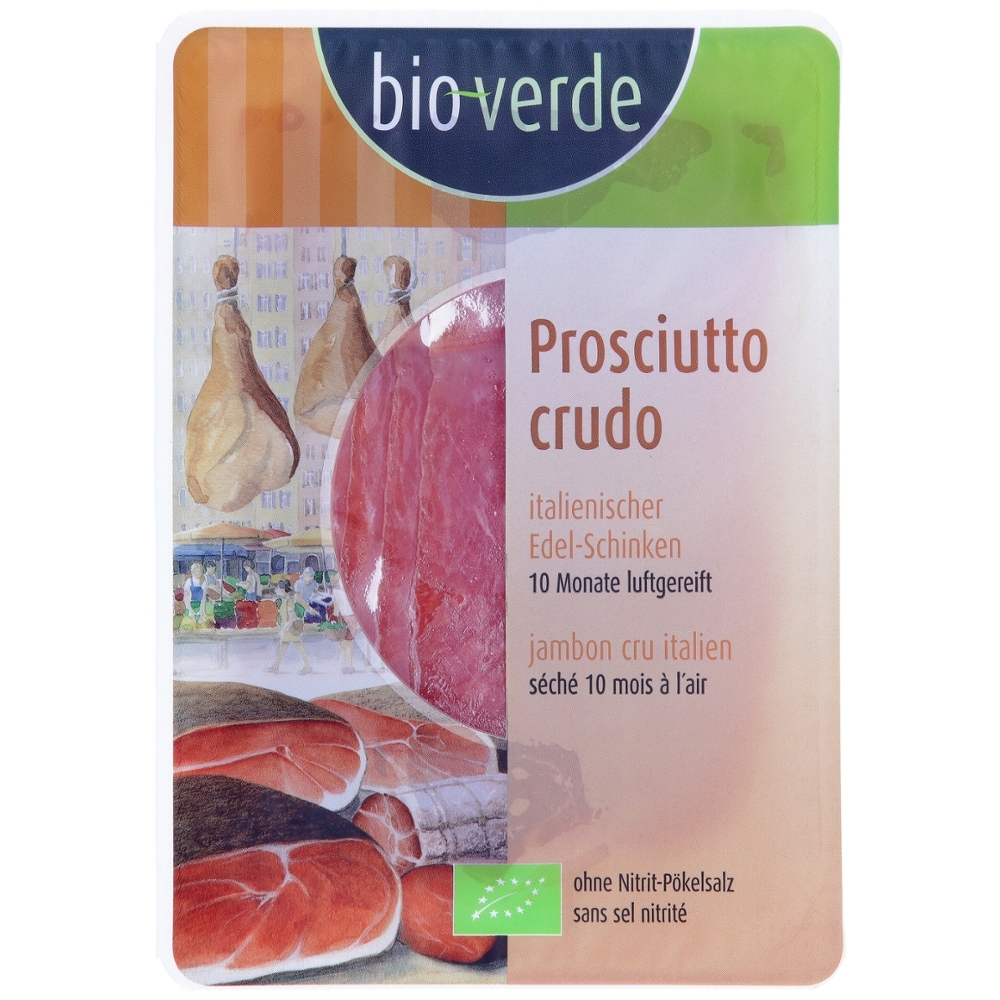 BIO - Prosciutto Crudo, presunto italiano, 80g