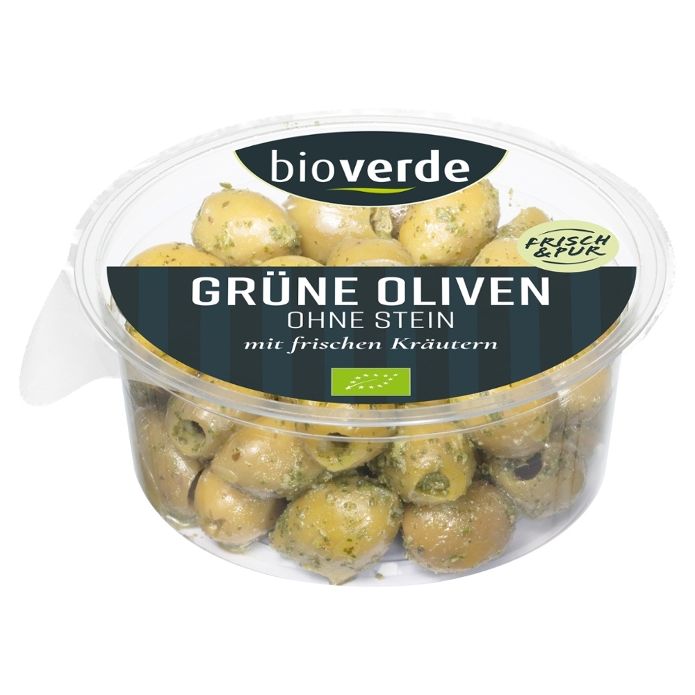 BIO - Azeitonas verdes s/ caroço, 150g
