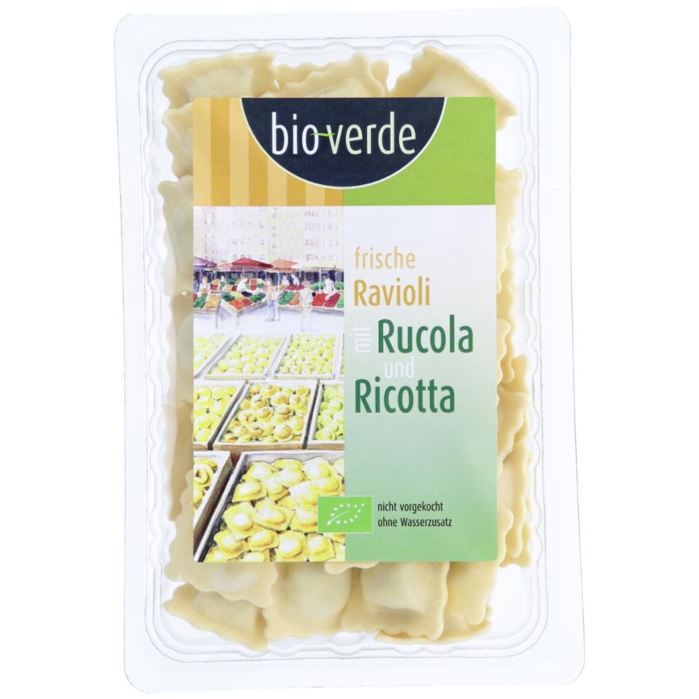 BIO - Ravioli com rúcula e ricotta, 250g