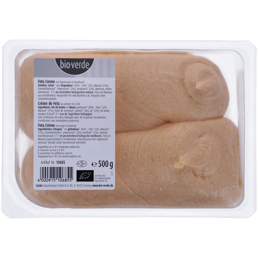 BIO - Queijo Creme (ovelha e cabra) c/ alho e pimentão, 500g