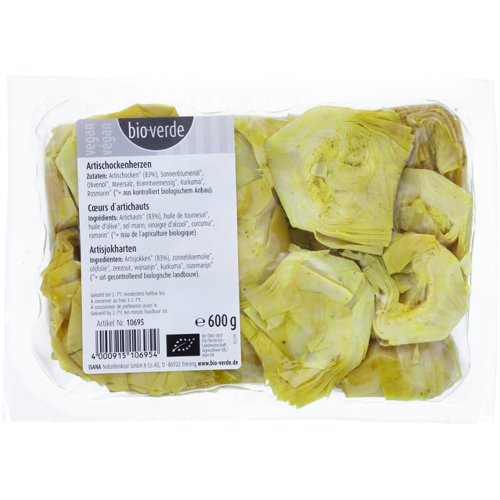 BIO - Corações de Alcachofra c/ ervas em óleo, 600g