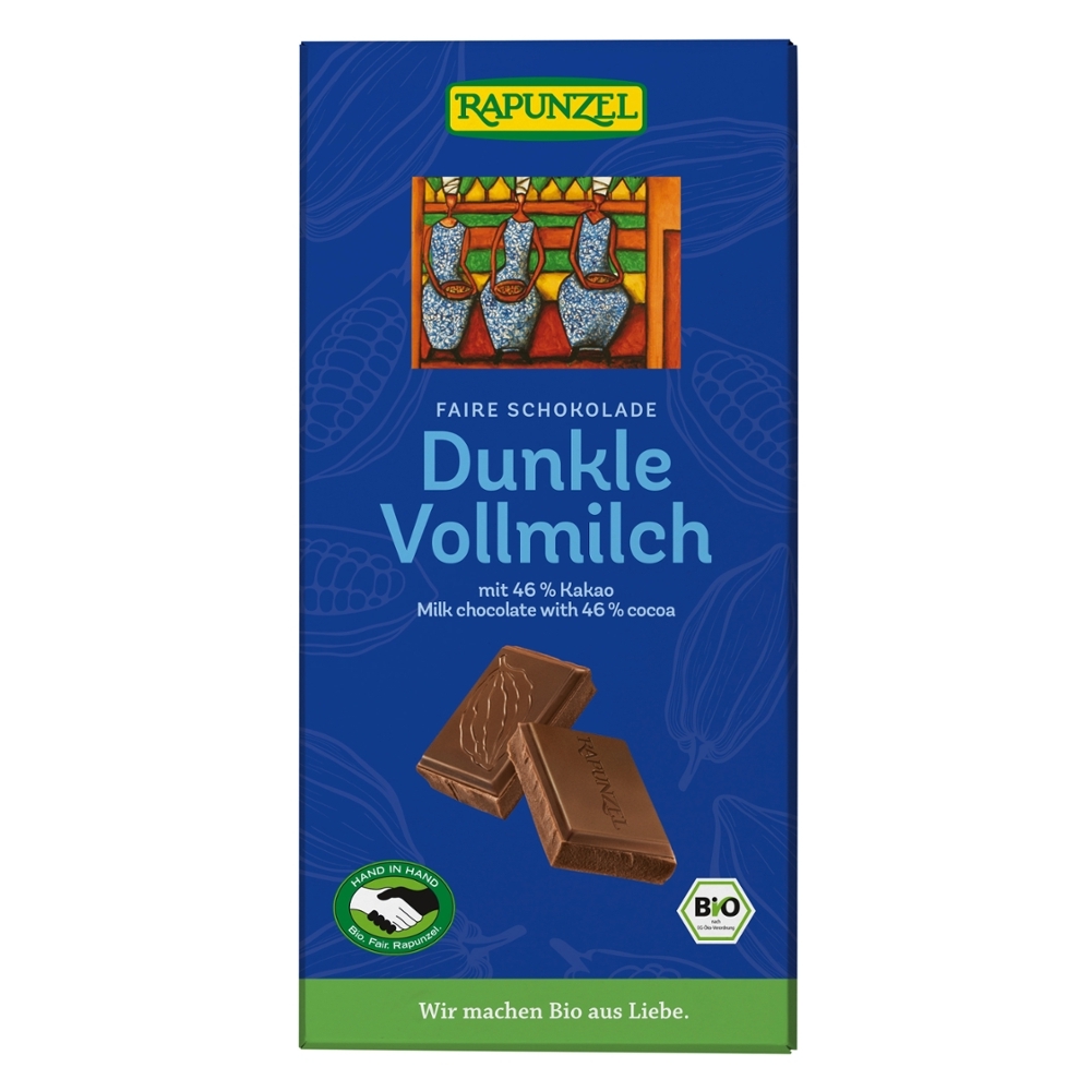 BIO - Chocolate de leite com 46% Cacau, 100g