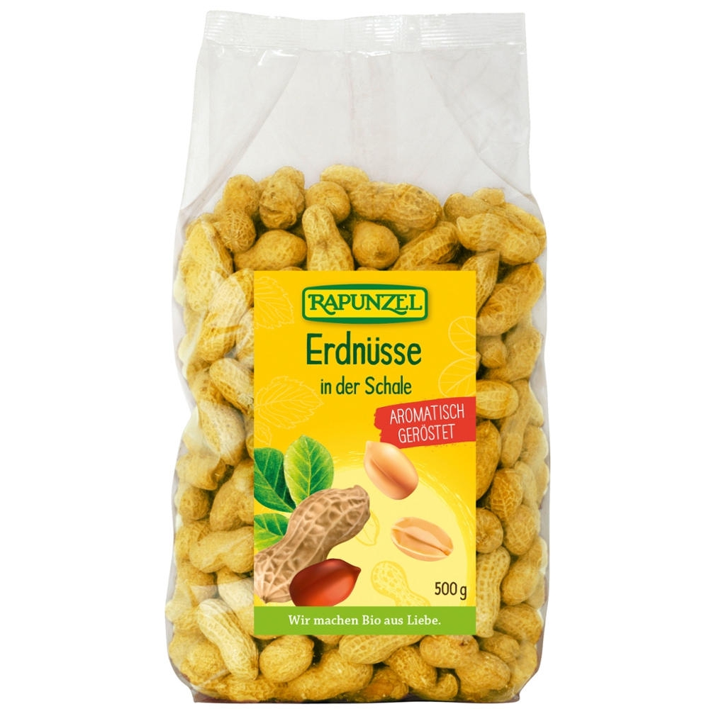BIO - Amendoim torrado c/ casca, 500g