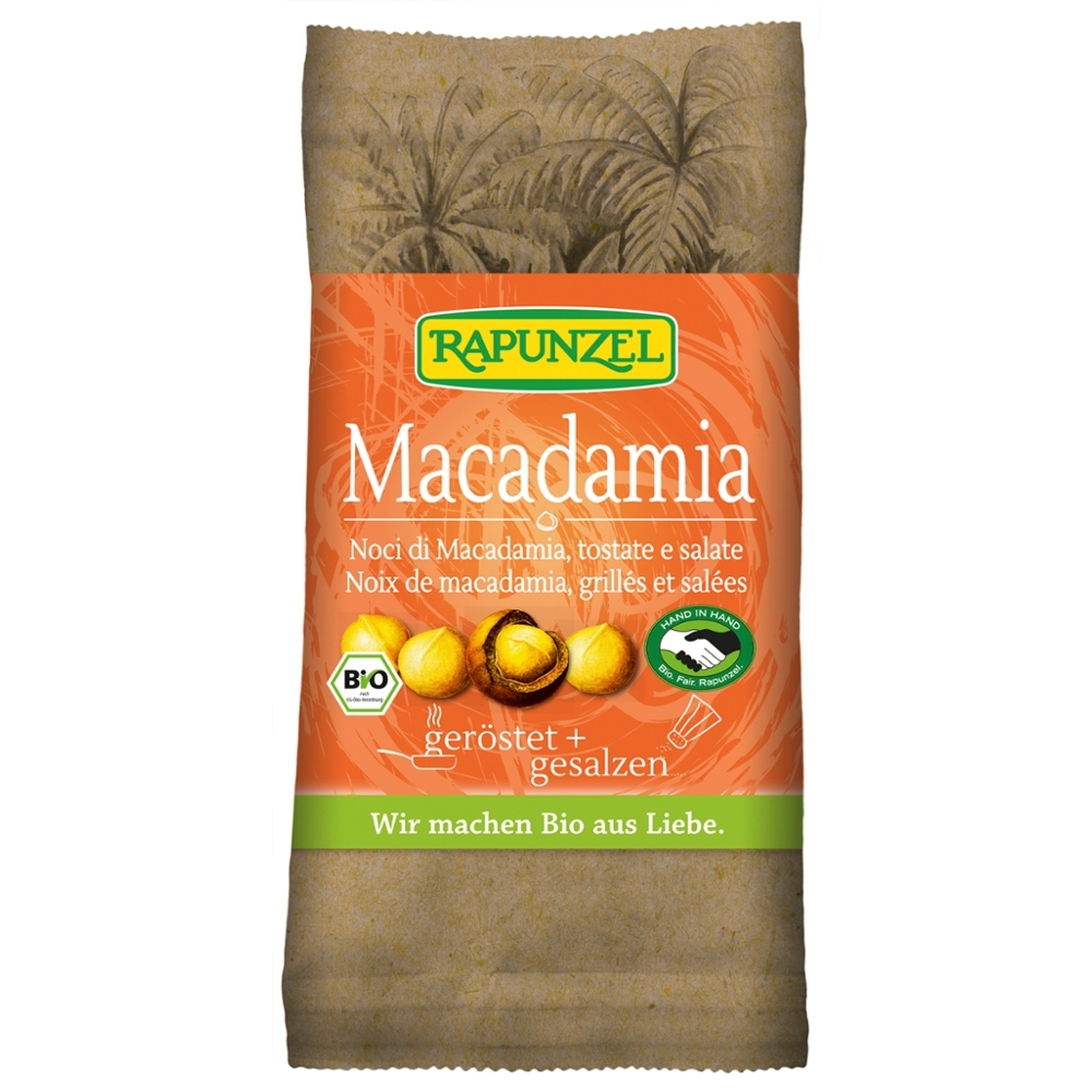 BIO - Nozes de Macadâmia torradas e salgadas, 50g