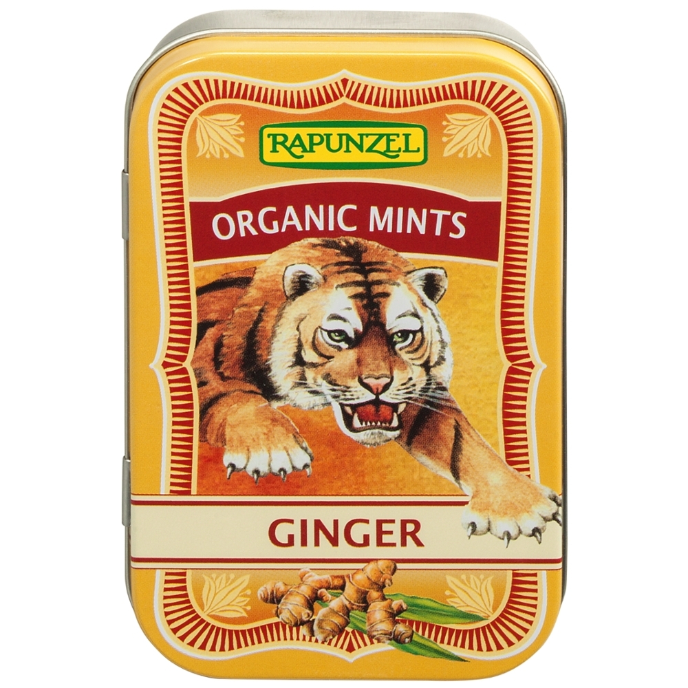 BIO - Mints de gengibre, em lata, 50g