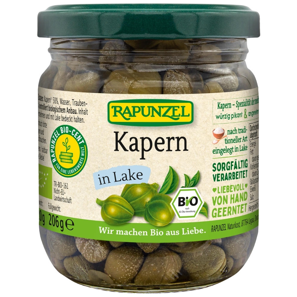 BIO - Alcaparras em salmoura, 206g (120g)