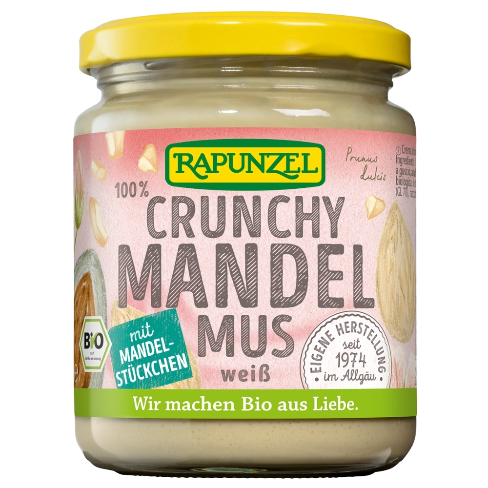 BIO - Creme puro de Amêndoas descascadas, com pedaços, 250g