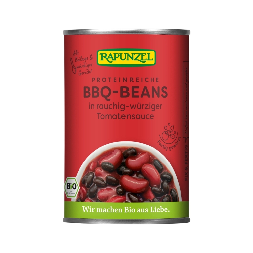 BIO - Mistura de feijões para churrasco em molho de tomate picante, 400g