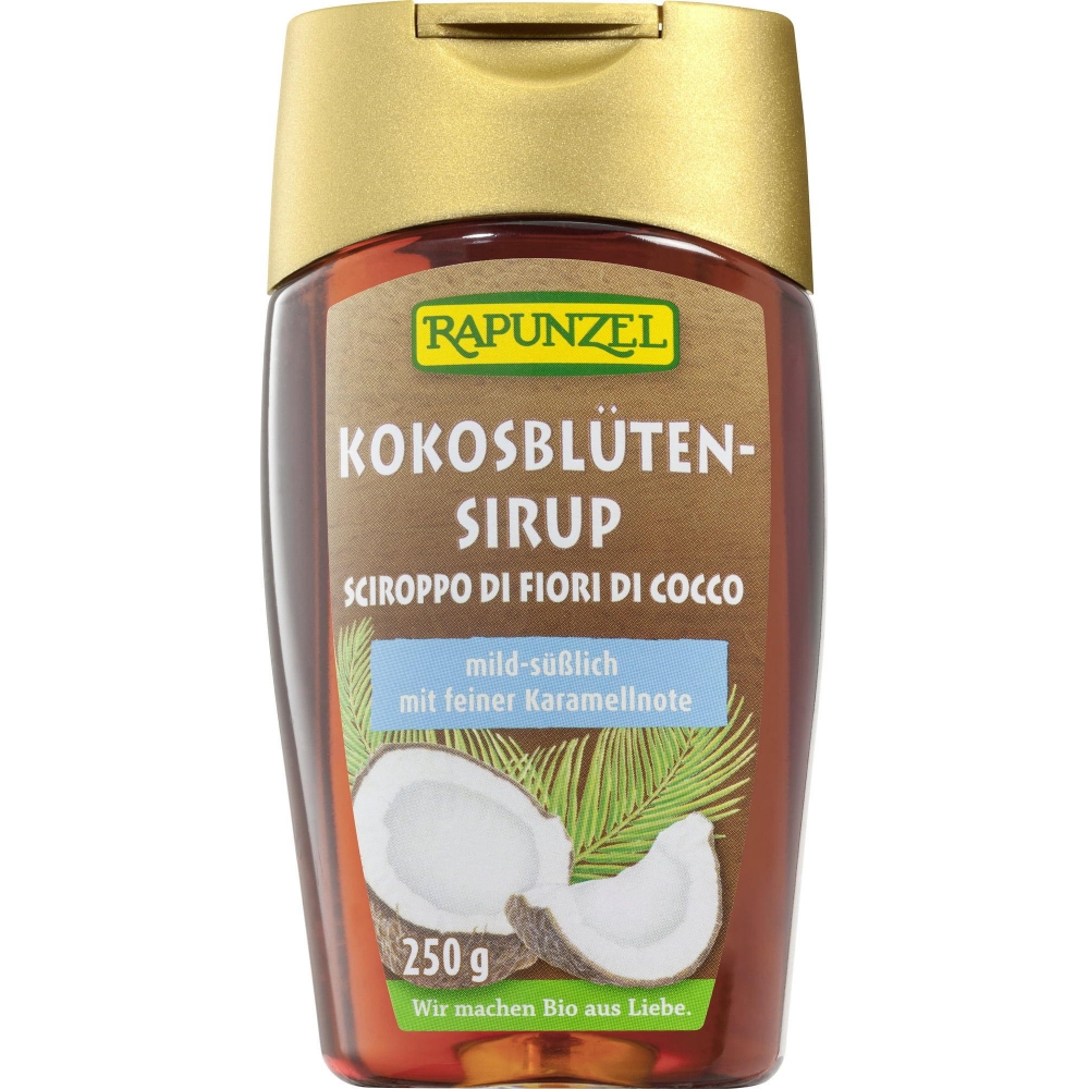 BIO - Xarope de açúcar flor de coco, squeeze, 250g