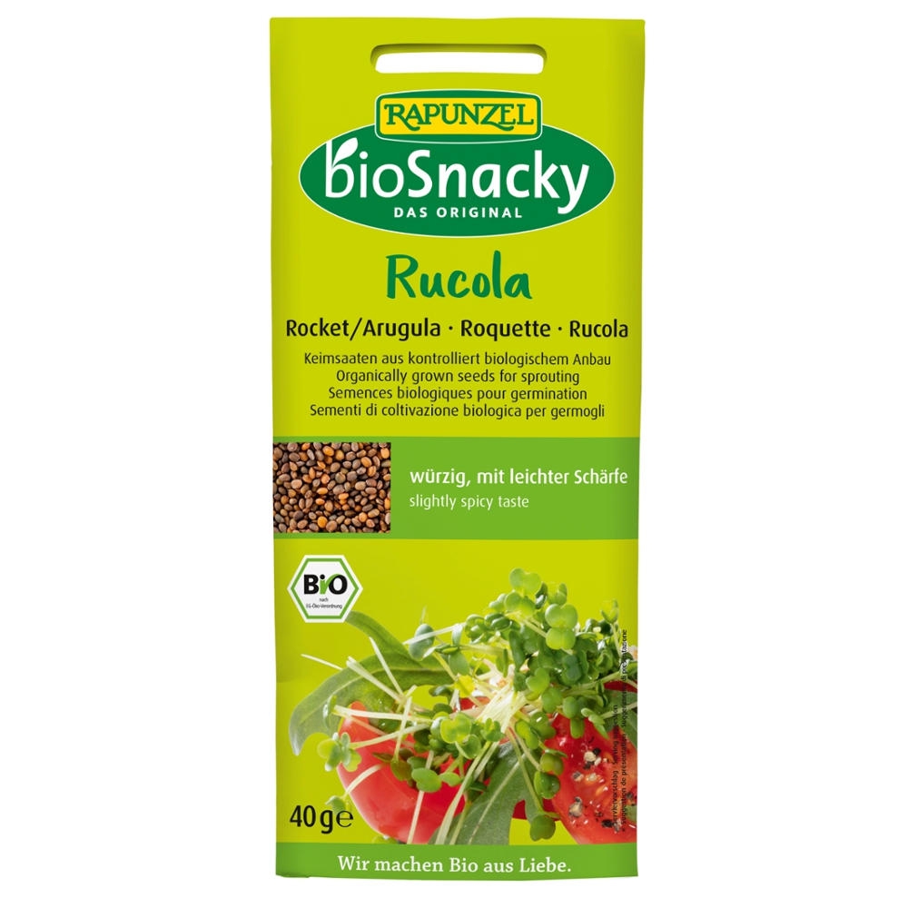 BIO SNACKY - Sementes para germinar Rúcula, 40g