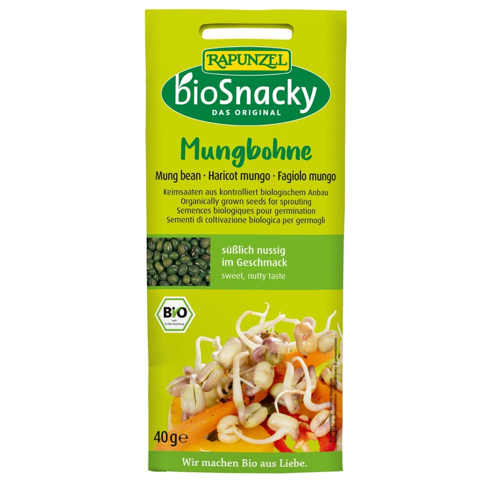 BIO SNACKY - Sementes para germinar Feijão mungo, 40g
