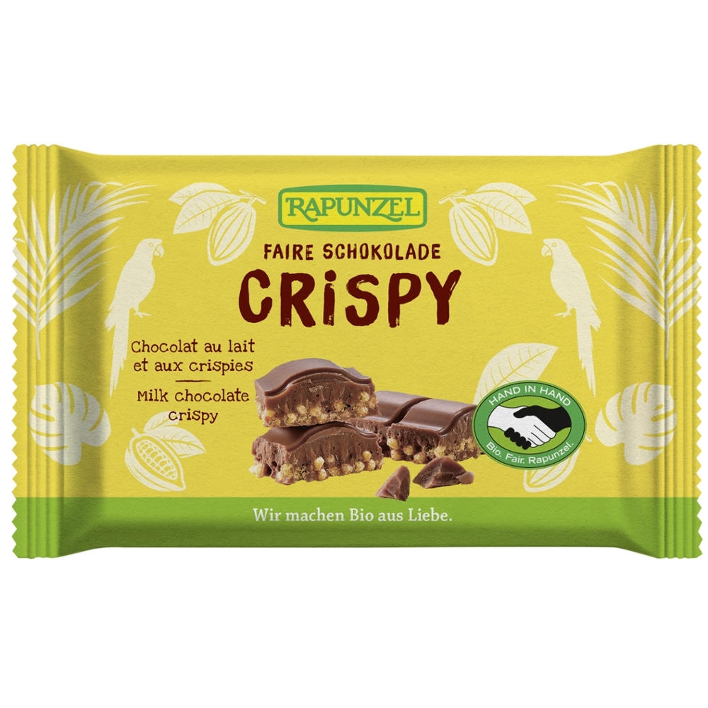 BIO - Chocolate de leite c/ cereais crocantes, 100g