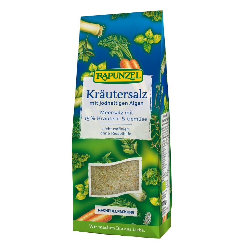 BIO - Sal de ervas iodado c/ 15% de ervas e vegetais, 500g