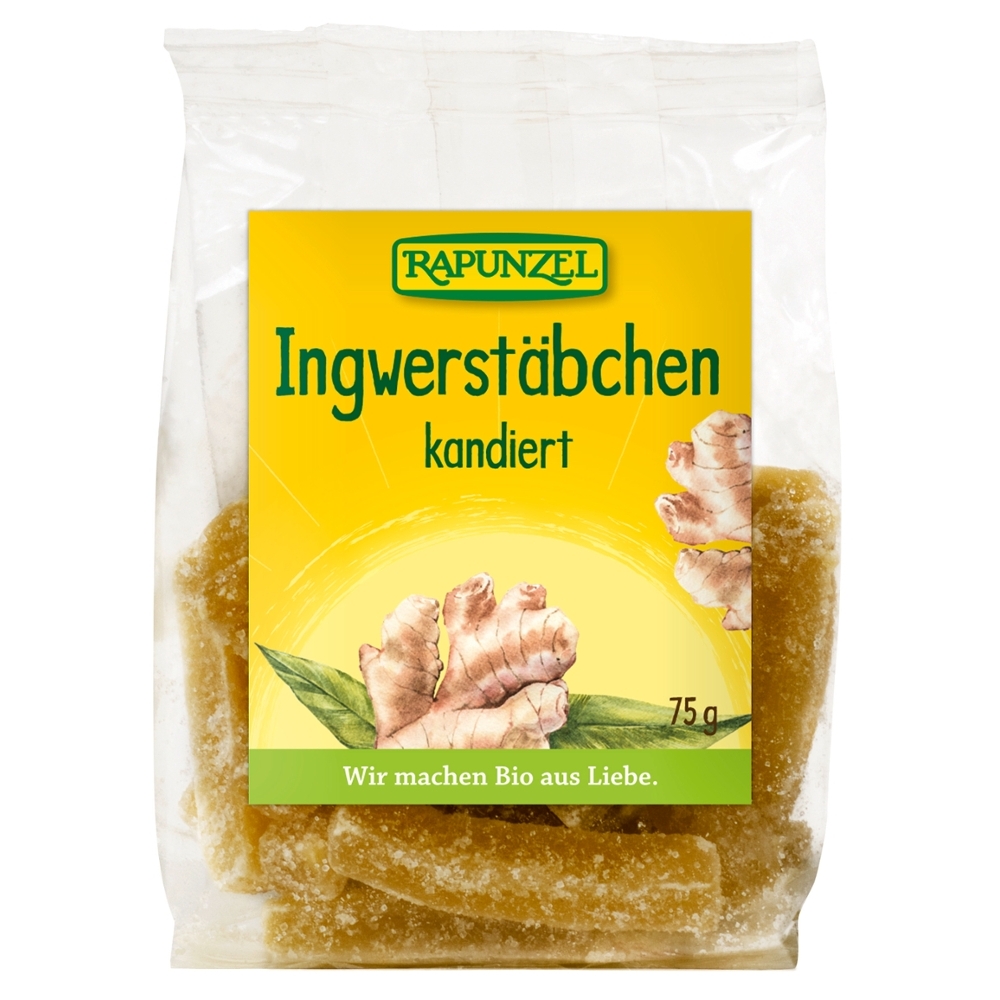 BIO - Gengibre cristalizado, 75g
