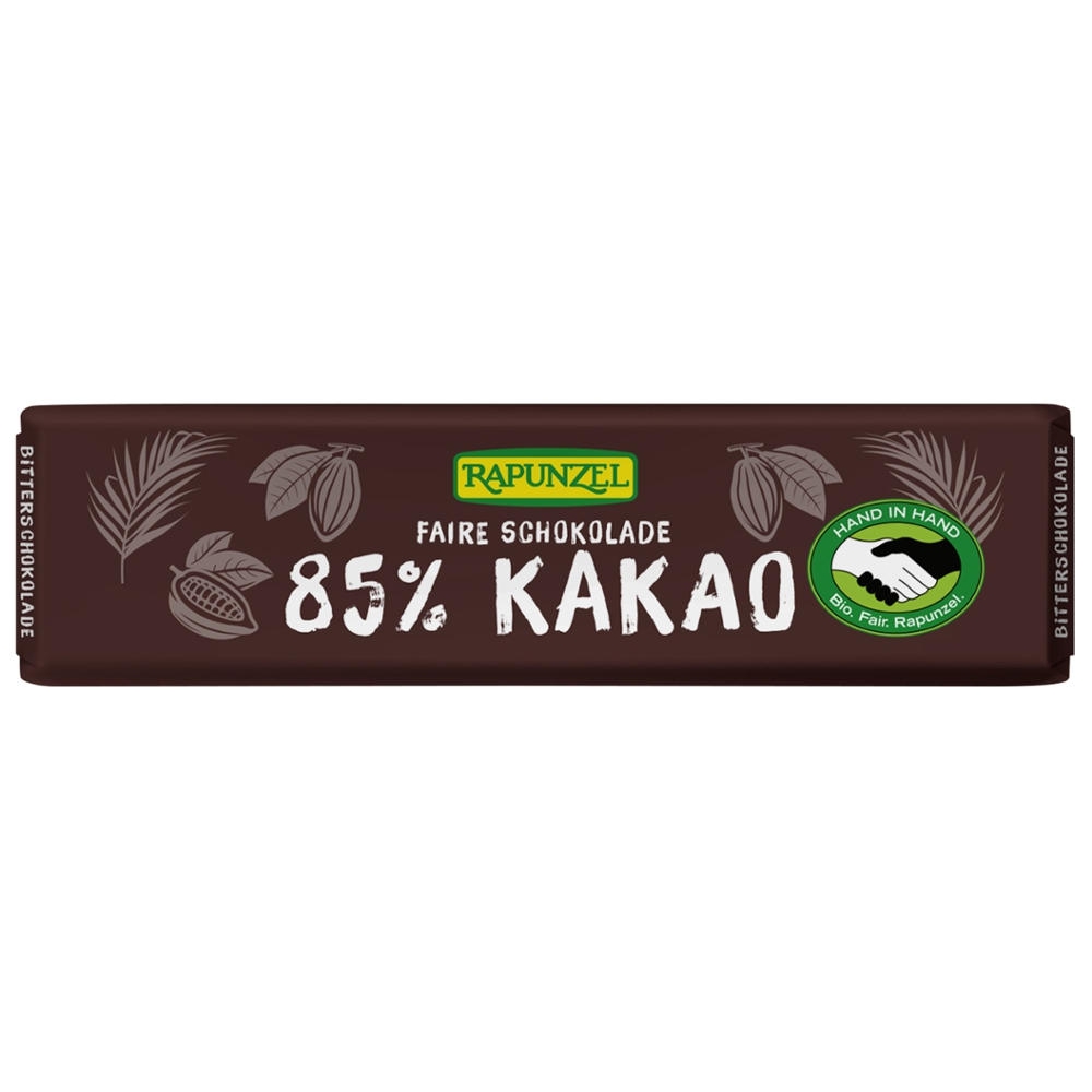 BIO - Barras de chocolate amargo 85%, 20g