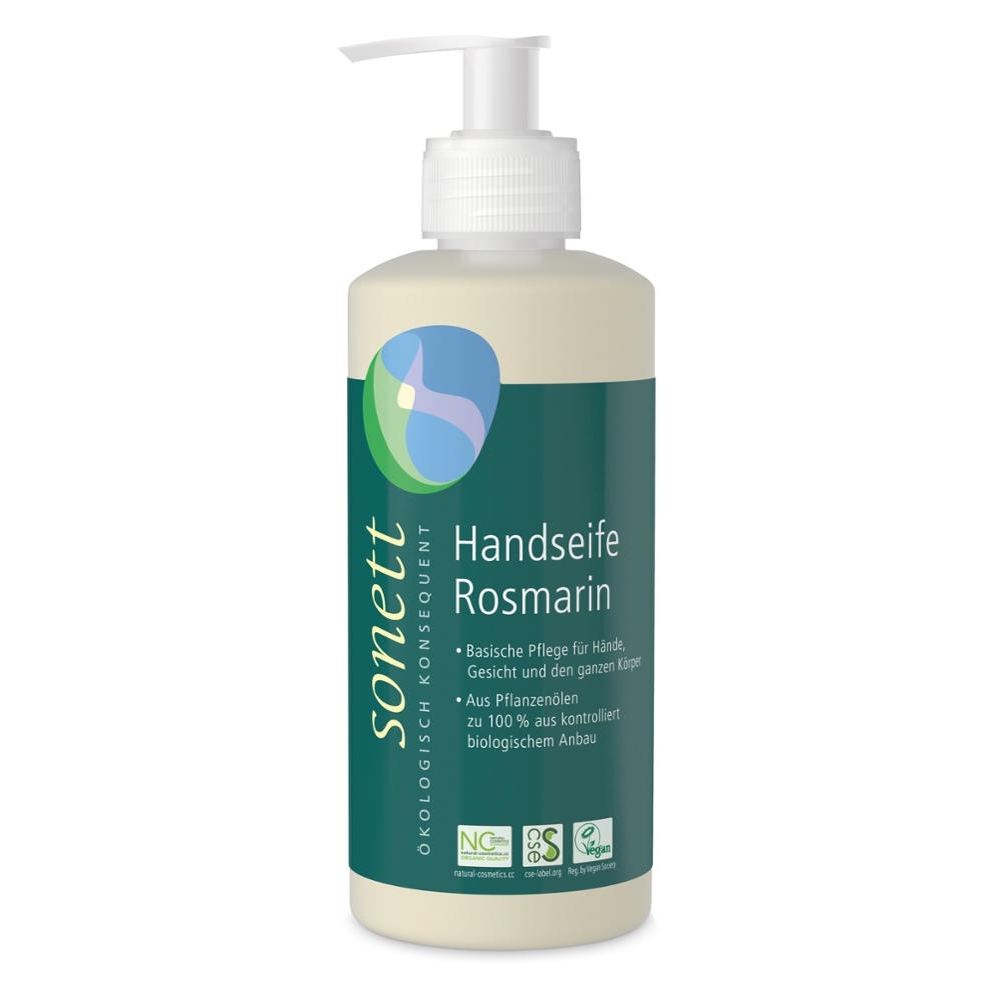Sabonete líquido para mãos, rosto e corpo, Alecrim, 300ml