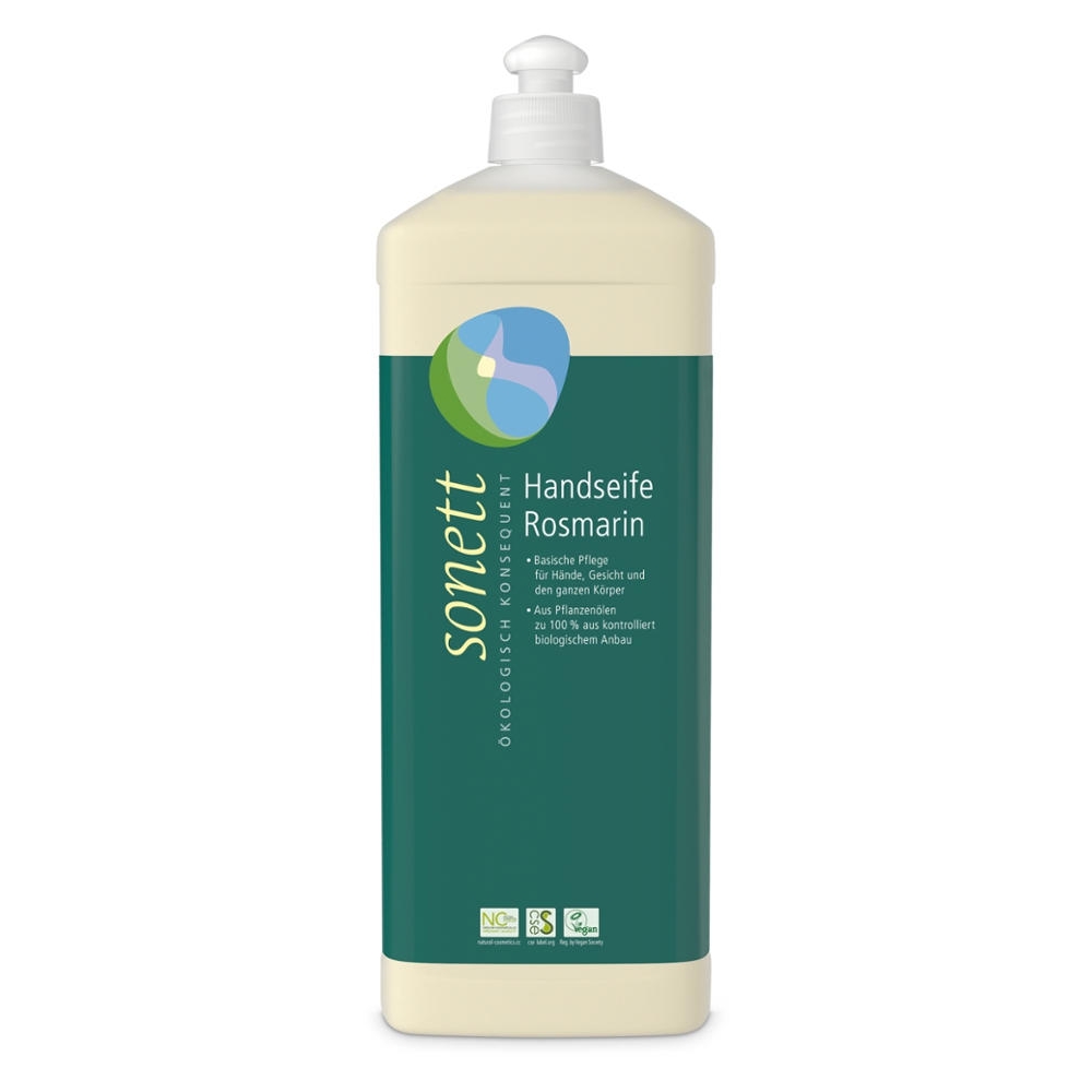 Sabonete líquido para mãos, rosto e corpo, Alecrim, 1L