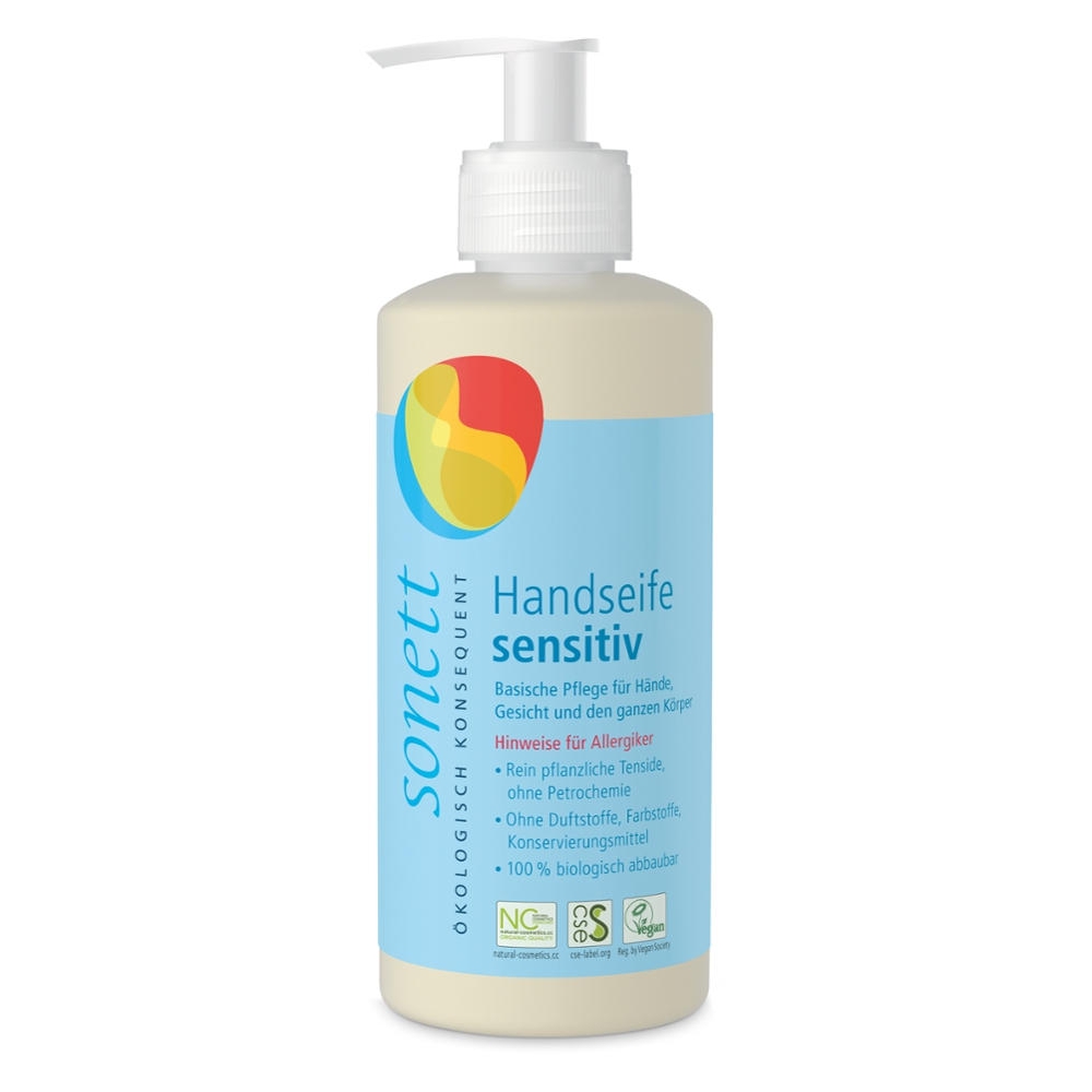 Sabonete líquido para mãos, rosto e corpo, Sensitiv, 300ml
