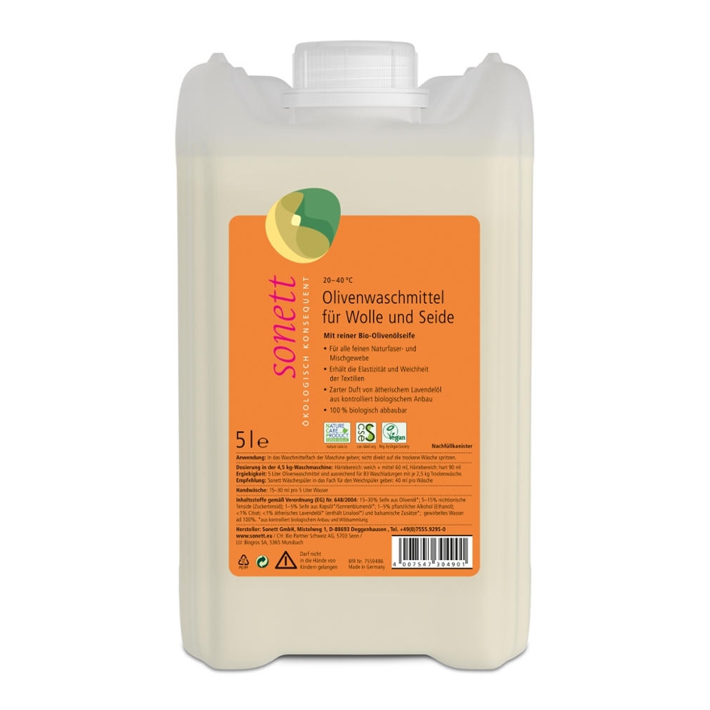 Detergente líquido p/ lã e seda 20-40ºC, 5L