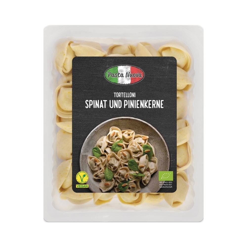 BIO - Tortelloni c/ Espinafres e Pinhões, 250g