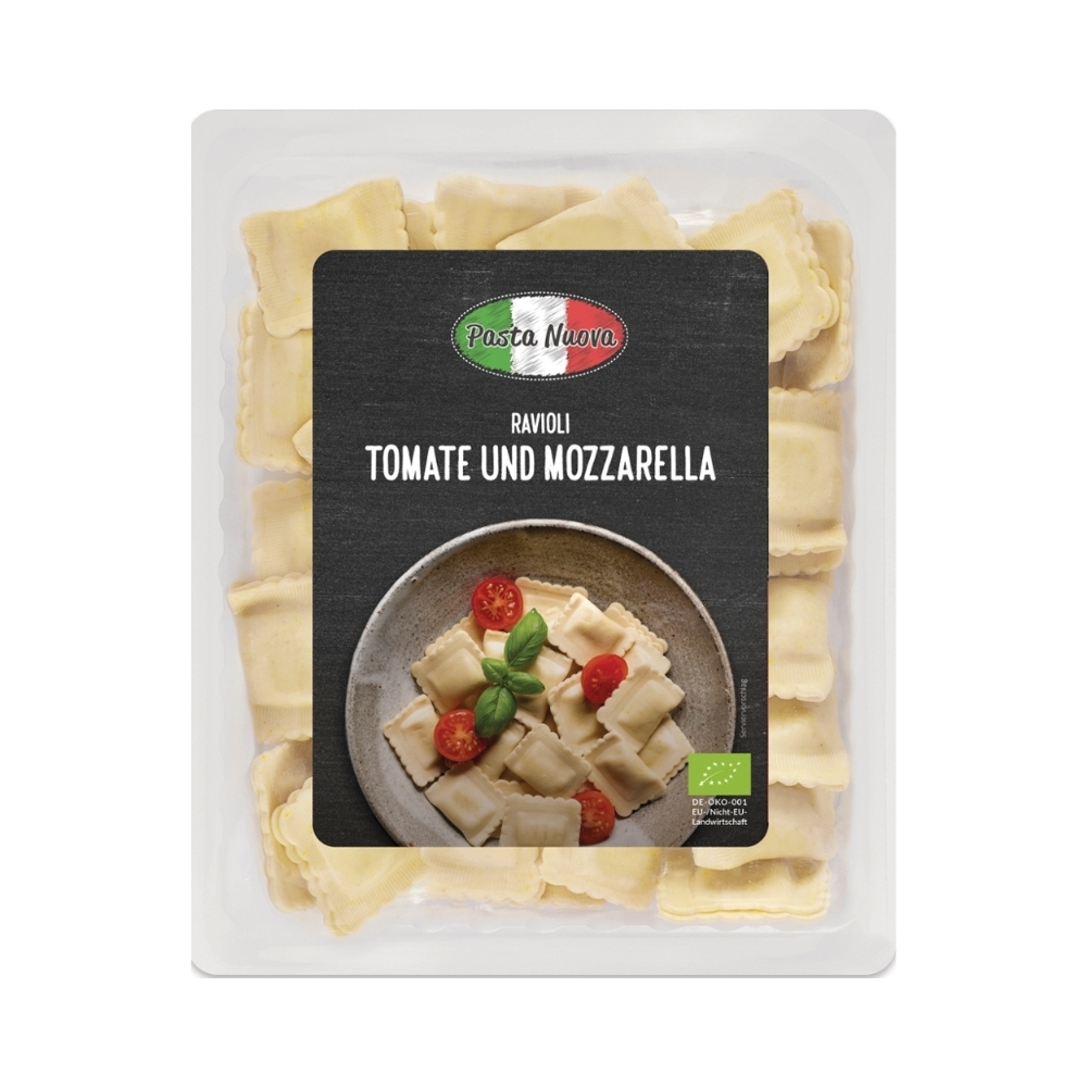 BIO - Ravioli Pizzaiola c/ Mozzarella e tomate, 250g