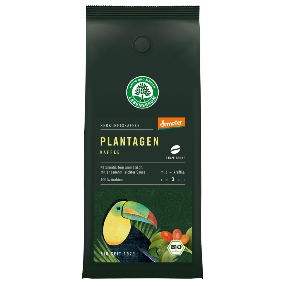 BIO - Café PLANTAGEN grão, Demeter, 250g
