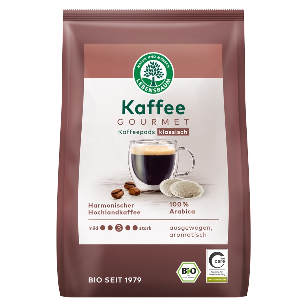 BIO - Café Gourmet Crema clássico Pads, 126g