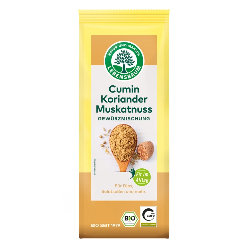 BIO - Mistura de especiarias - Cominho Coentro Noz-moscada, 45g