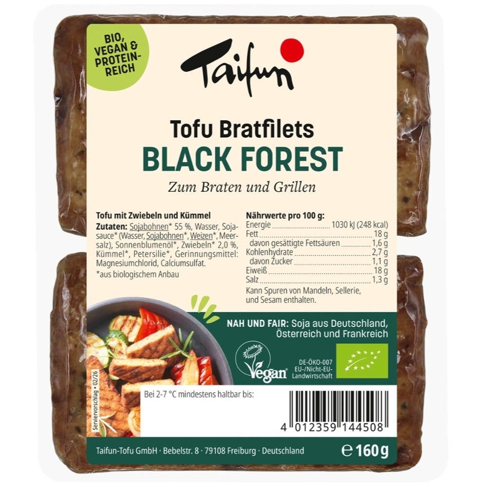 BIO - Filete de Tofu "Black Forest", 160g