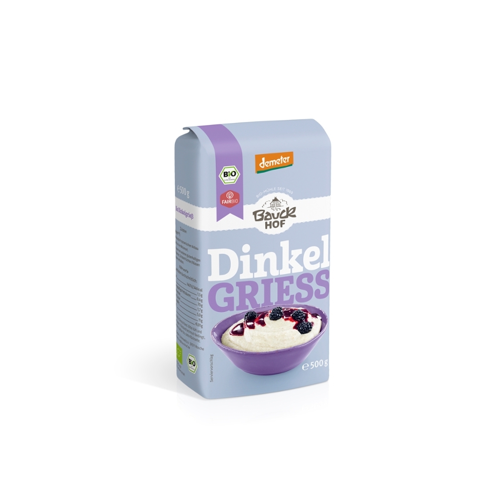 BIO - Sêmola de ESPELTA integral, Demeter, 500g