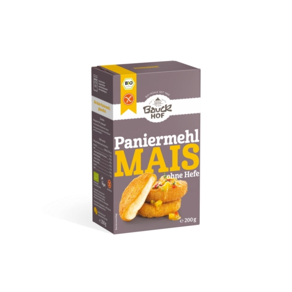 BIO - Pão ralado de Milho, s/ fermento, s/ GLÚTEN, 200g