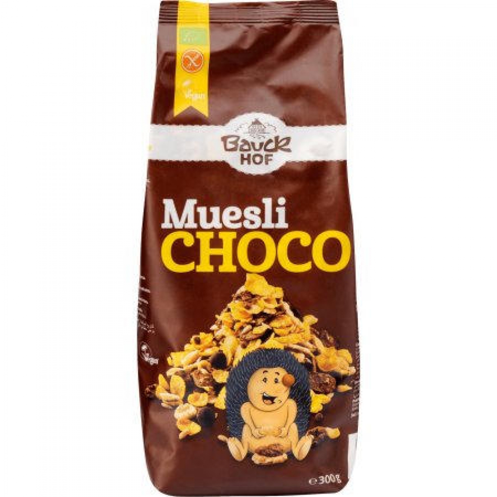 BIO - Muesli pequeno-almoço c/ chocolate, s/ GLUTÉN, 300g