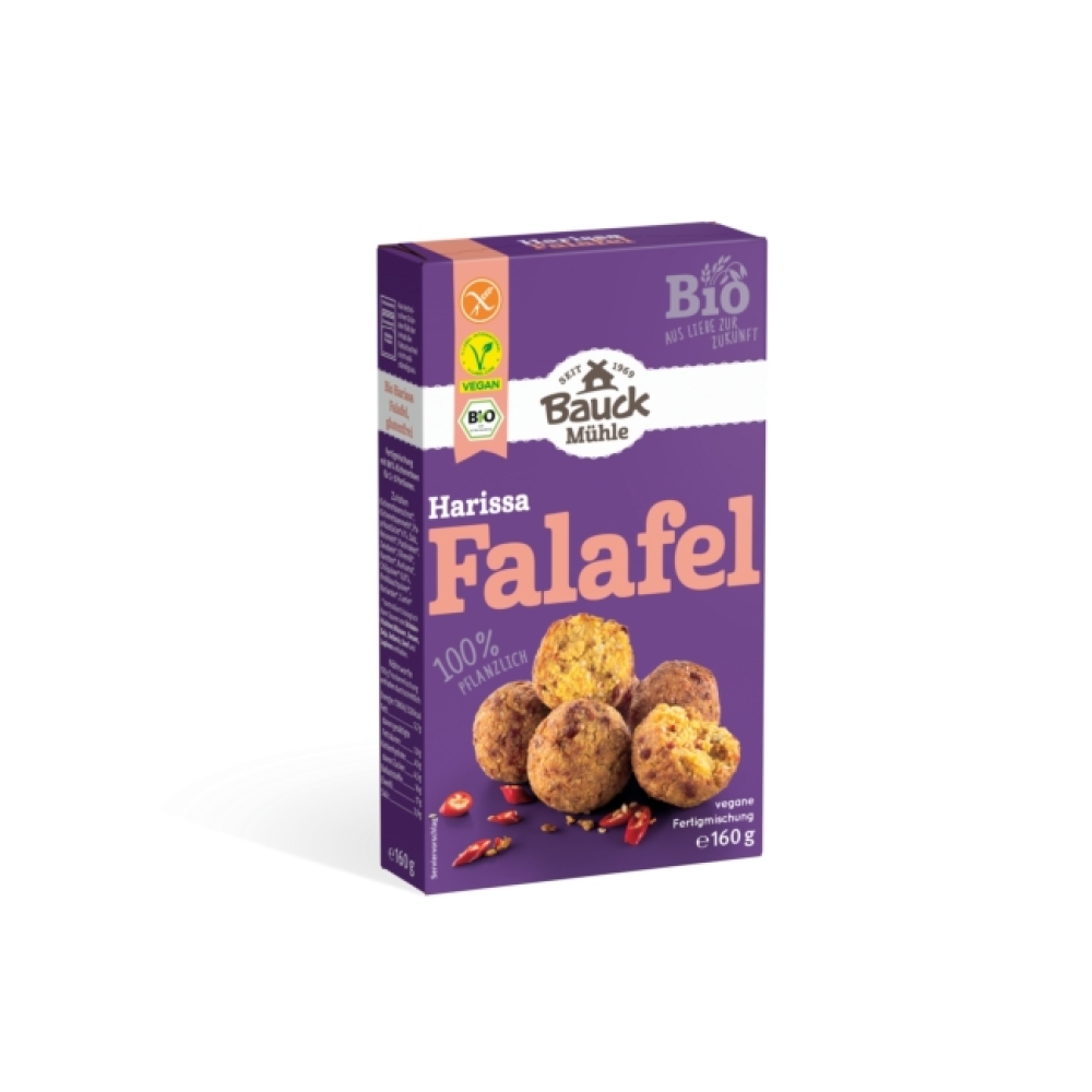 BIO - Mistura Falafel HARISSA (pimento e chilli) s/ GLUTÉN, 160g