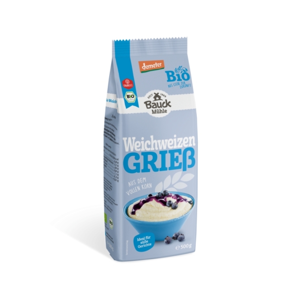 BIO - Sêmola de TRIGO integral, Demeter, 500g
