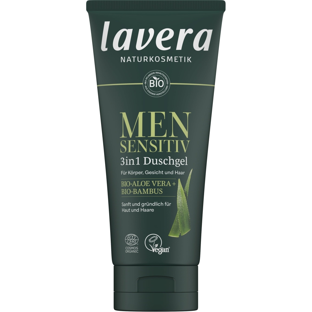 Lavera Men - Gel de duche 3em1, Sensitiv, 200ml