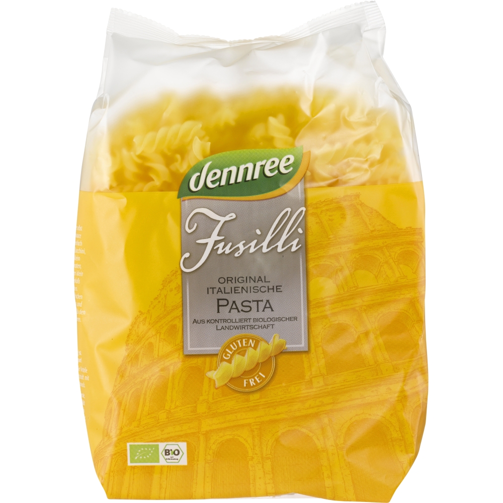 BIO - Fusilli de milho e arroz, sem glúten, 500 gr