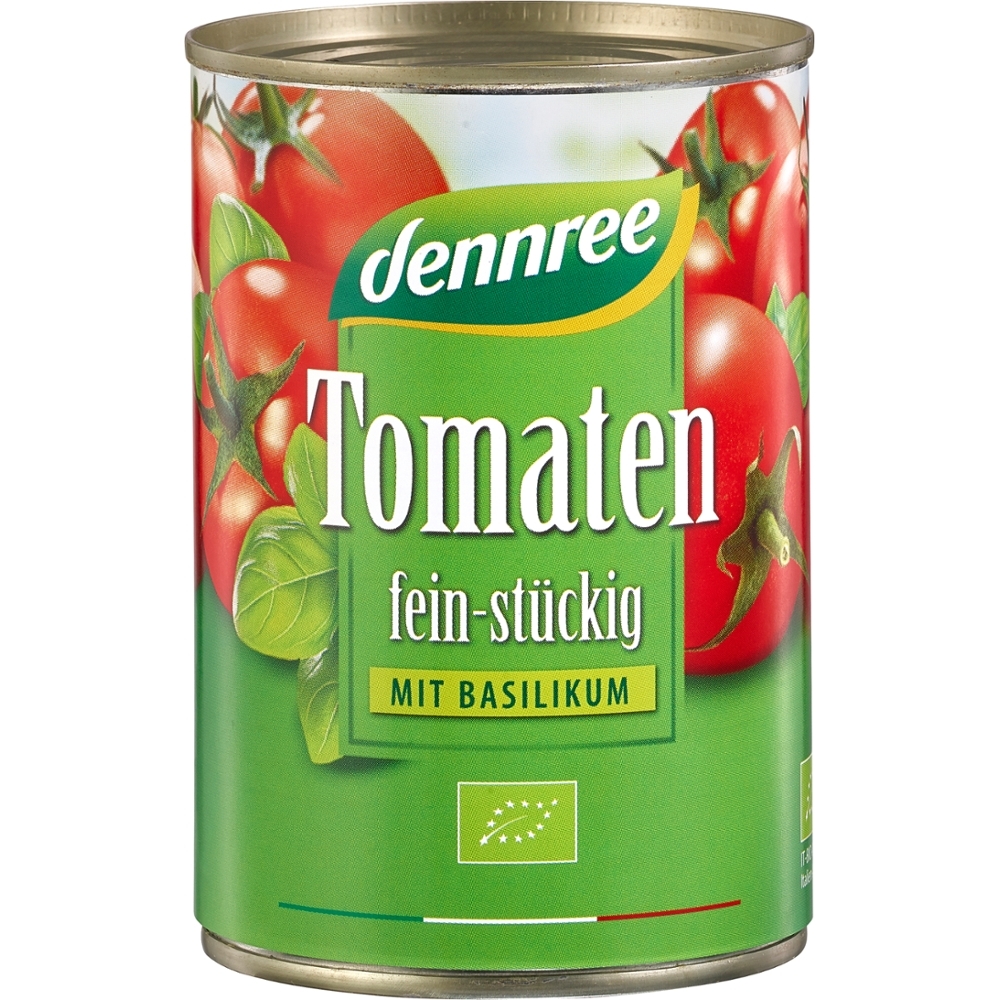 BIO - Tomate em pedaços c/ Manjericão, 400g