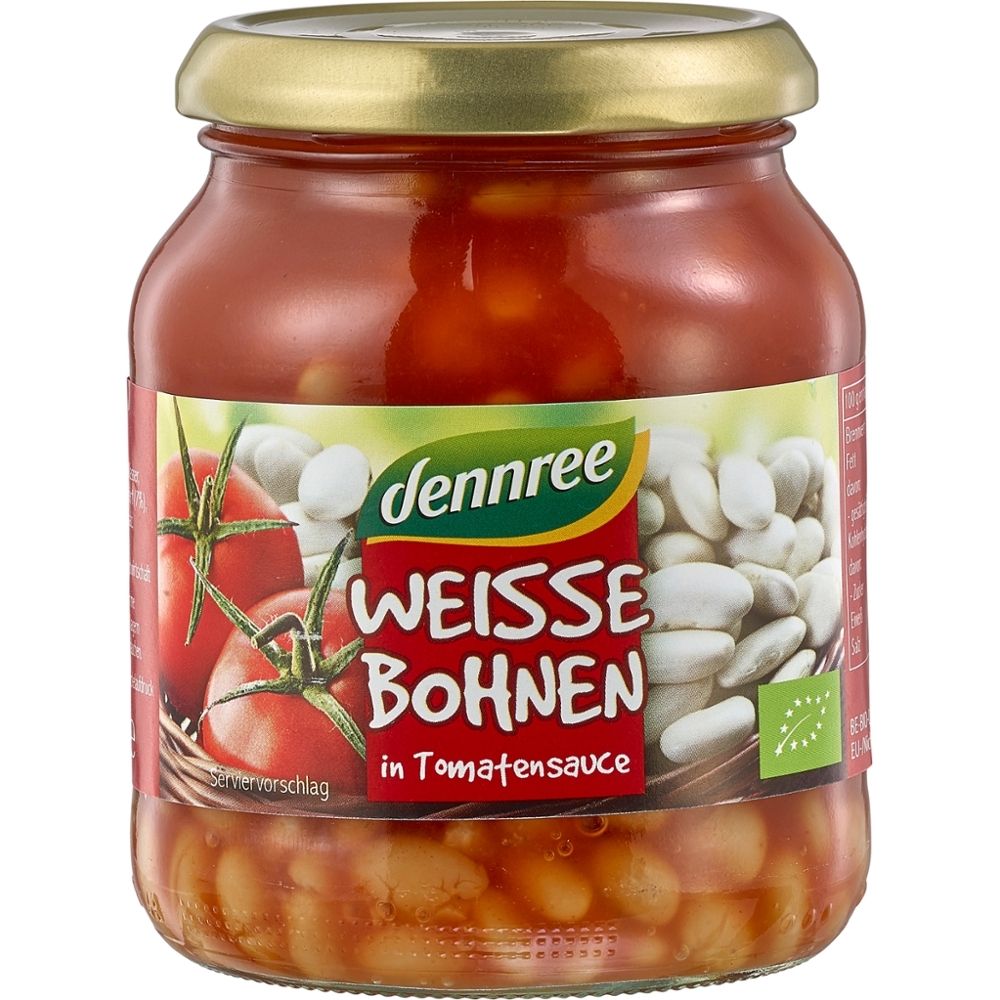 BIO - Feijão branco em molho de Tomate, 350 gr (250 gr)