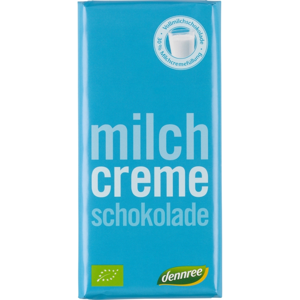 BIO - Chocolate de leite gordo c/ Creme de leite, 100g