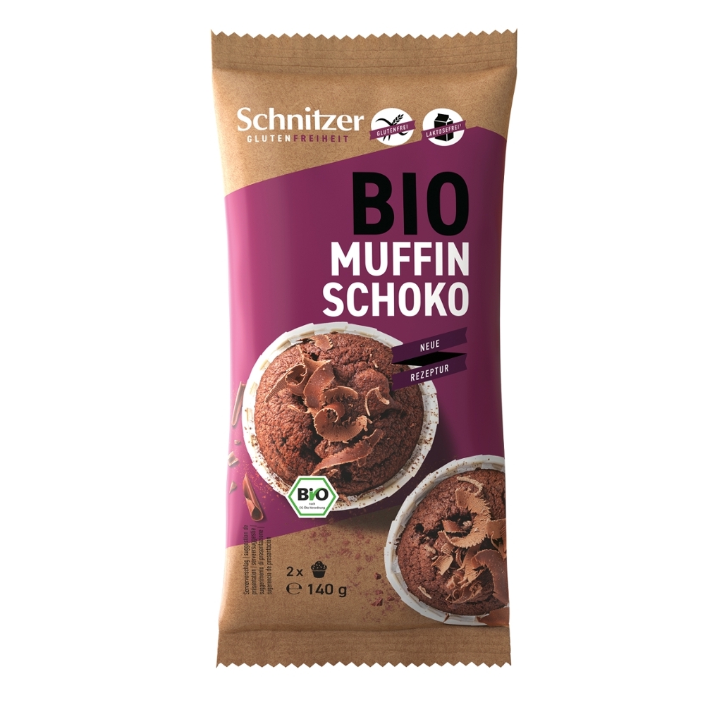 BIO - Muffins de chocolate, SEM GLÚTEN, 2x70G