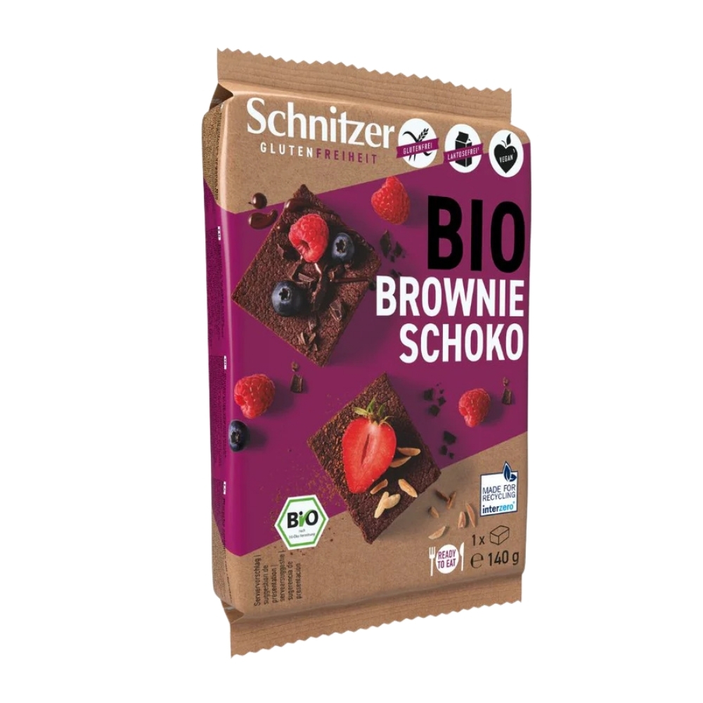 BIO - Brownie de chocolate, SEM GLÚTEN, 140g