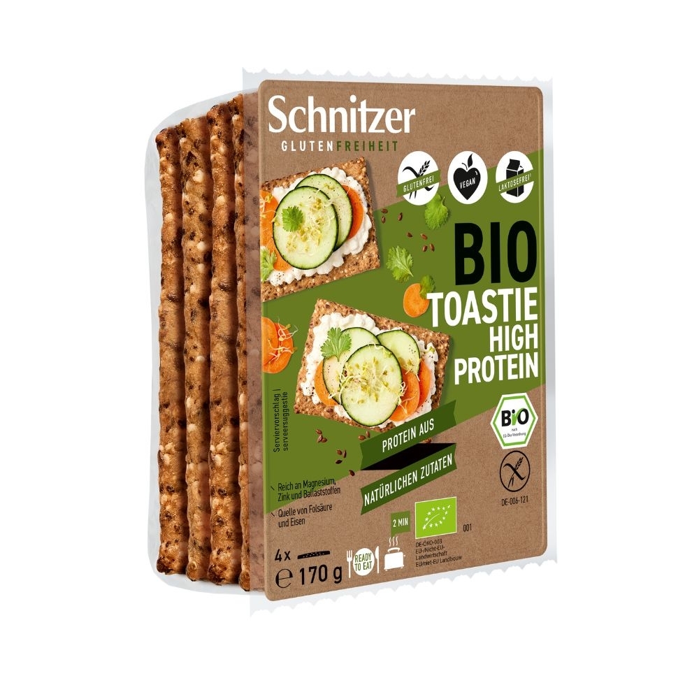 BIO - Pão "Toastie", com alto teor de proteína, SEM GLÚTEN, 170g
