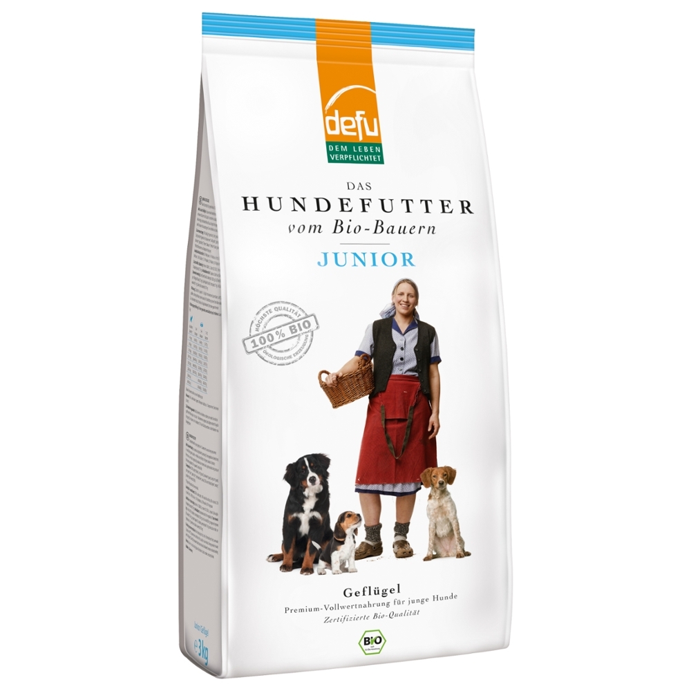 DEFU BIO - Granulado p / Cão Júnior, Aves, 3Kg