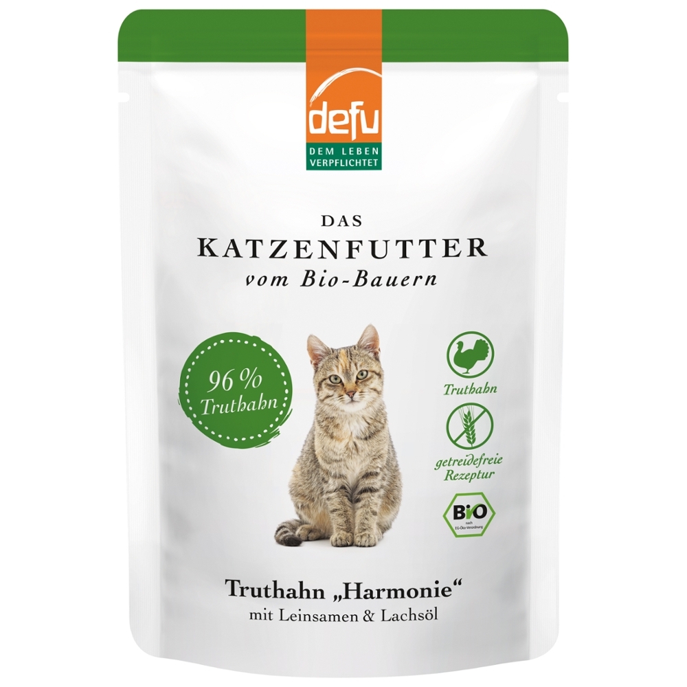 DEFU BIO - Gato, Refeição húmida - Peru Harmony, 85g